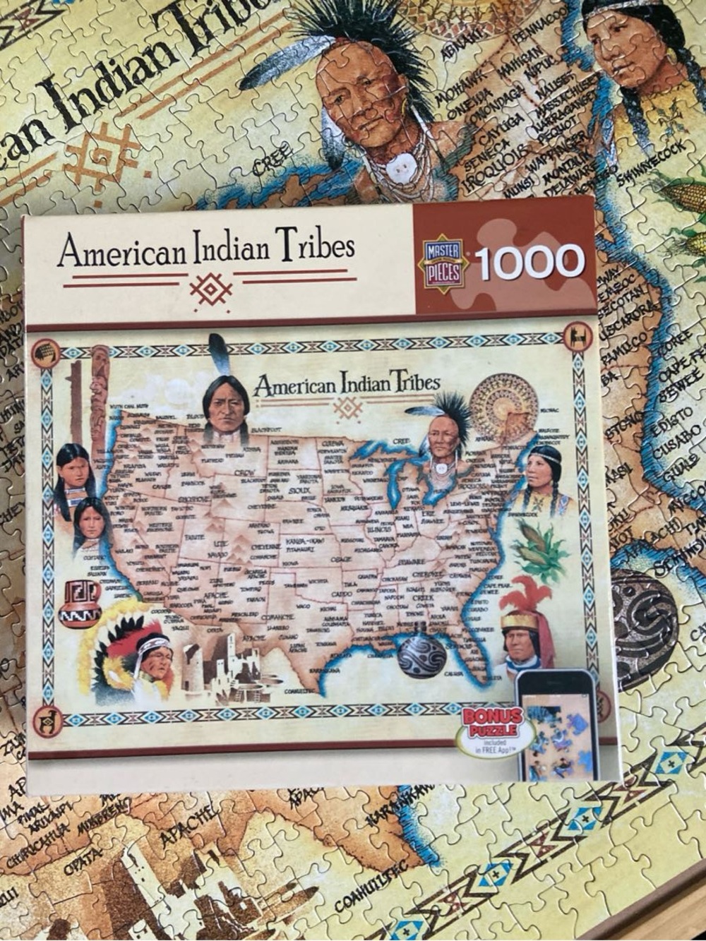American Indian Tribes 1000-Piece Puzzle MasterPieces 🎨 DonTom
